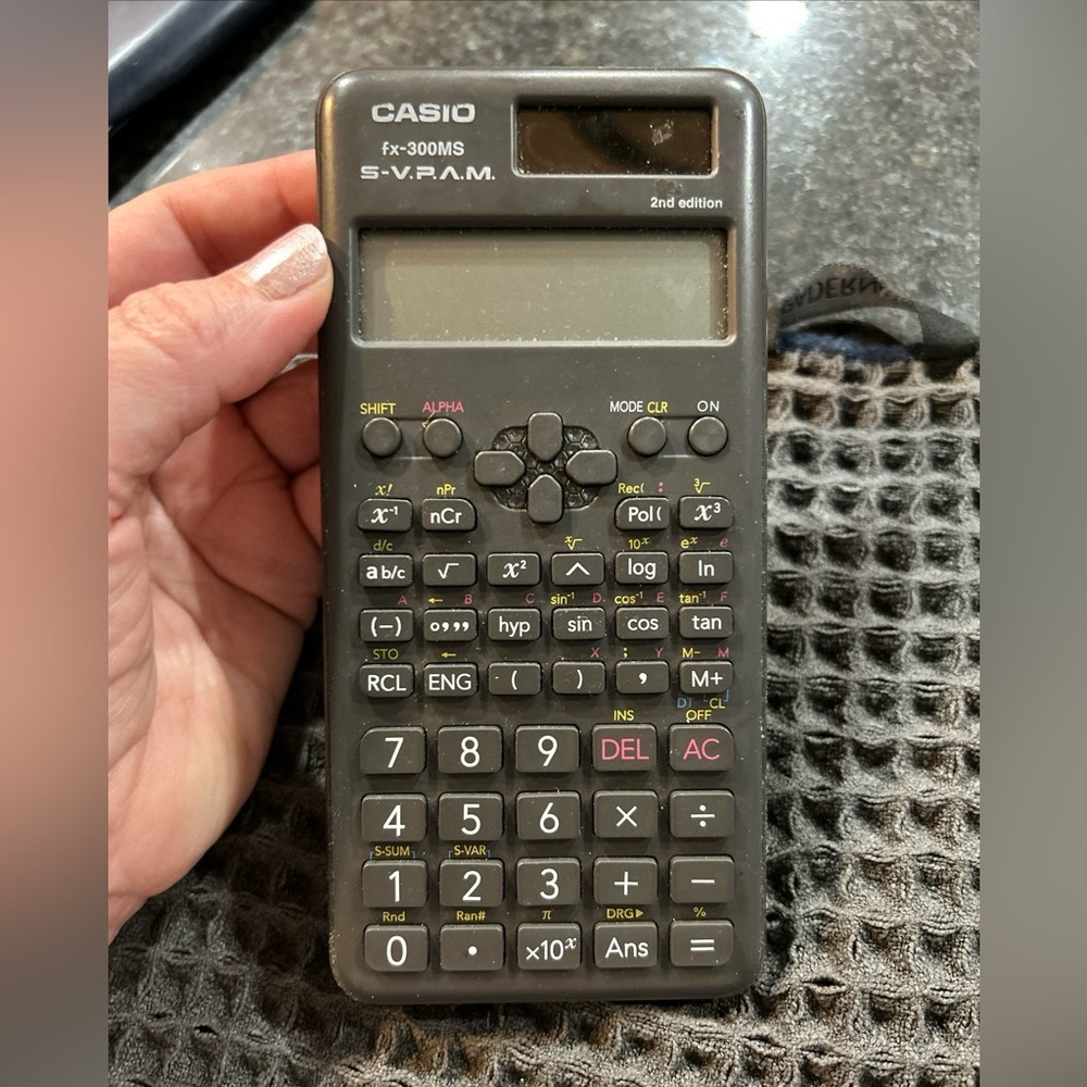 Casio fx-300MS S-V.P.A.M. 2nd Edition Scientific Calculator Tested Dual Power